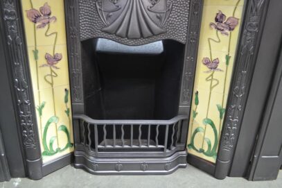 Edwardian Art Nouveau Tiled Insert 4271TI - Oldfireplaces