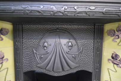 Edwardian Art Nouveau Tiled Insert 4271TI - Oldfireplaces