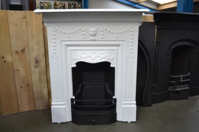 Late Victorian Early Edwardian Painted Fireplace 4284MC - Oldfireplaces