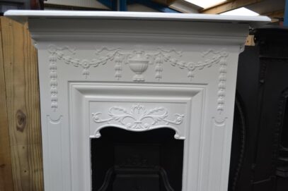 Late Victorian Early Edwardian Painted Fireplace 4284MC - Oldfireplaces