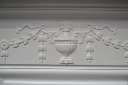 Late Victorian Early Edwardian Painted Fireplace 4284MC - Oldfireplaces