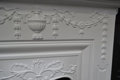 Late Victorian Early Edwardian Painted Fireplace 4284MC - Oldfireplaces