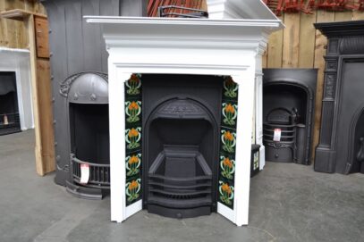 Small Victorian Fireplace Tiled 4582TC - Oldfireplaces