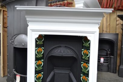 Small Victorian Fireplace Tiled 4582TC - Oldfireplaces