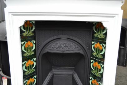 Small Victorian Fireplace Tiled 4582TC - Oldfireplaces