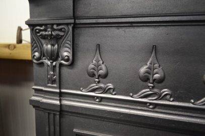 Art Nouveau Tiled Fireplace Combination 4279TC - Oldfireplaces