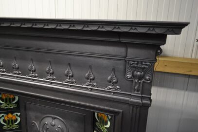 Art Nouveau Tiled Fireplace Combination 4279TC - Oldfireplaces