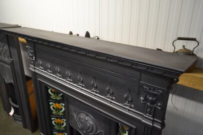 Art Nouveau Tiled Fireplace Combination 4279TC - Oldfireplaces