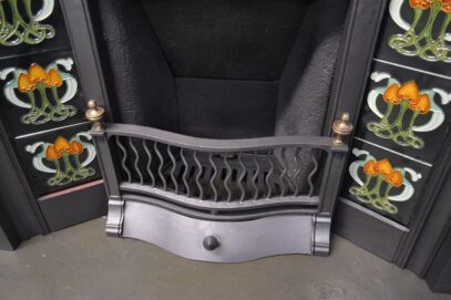Art Nouveau Tiled Fireplace Combination 4279TC - Oldfireplaces