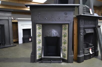 Art Nouveau Tiled Combination Fireplace 4289TC - Oldfireplaces