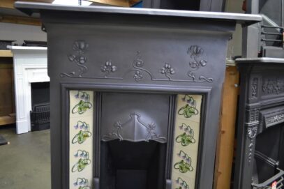 Art Nouveau Tiled Combination Fireplace 4289TC - Oldfireplaces