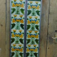 Art Nouveau Fireplace Tiles - AN008 Old Fireplaces