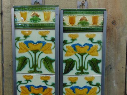 Art Nouveau Fireplace Tiles - AN008 Old Fireplaces