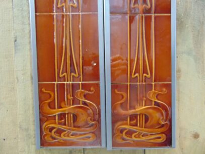 Art Nouveau Fireplace Tiles - AN009 Old Fireplaces