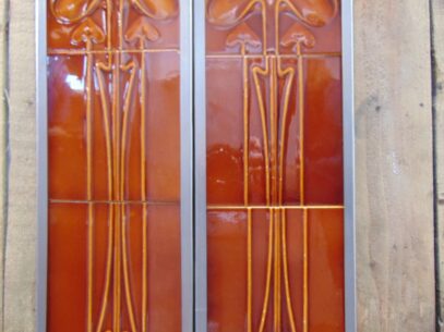 Art Nouveau Fireplace Tiles - AN009 Old Fireplaces