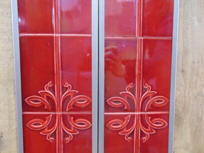 Original Art Nouveau Fireplace Tiles - AN017 Old Fireplaces