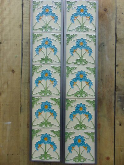 Brighton Reproduction Fireplace Tiles - R017 Old Fireplaces