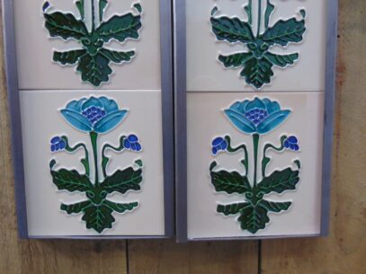 Kensington Reproduction Fireplace Tiles - R023 Old Fireplaces