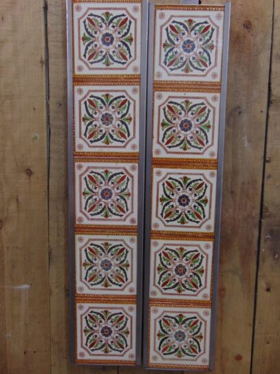 Original Victorian Fireplace Tiles - V012 Old Fireplaces