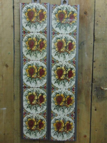 Victorian Floral Fireplace Tiles - V014 Old Fireplaces