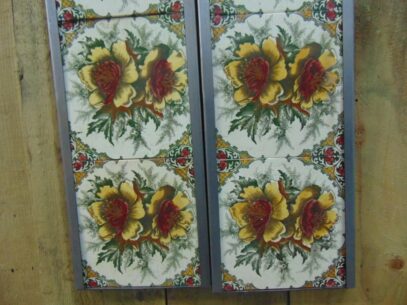 Victorian Floral Fireplace Tiles - V014 Old Fireplaces