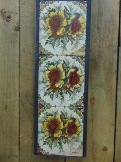 Victorian Floral Fireplace Tiles - V014 Old Fireplaces