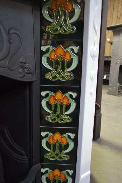 Art Nouveau Tiled Fireplaces 4226TC - Oldfireplaces