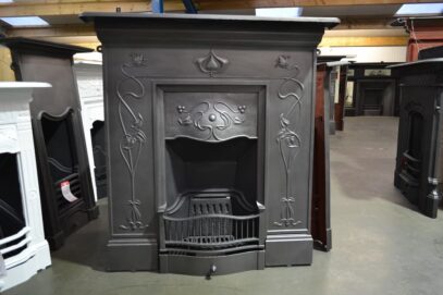 Vintage Art Nouveau Fireplace 4319LC - Oldfireplaces