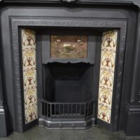 Vintage Art Nouveau Tiled Insert 4325TI - Oldfireplaces