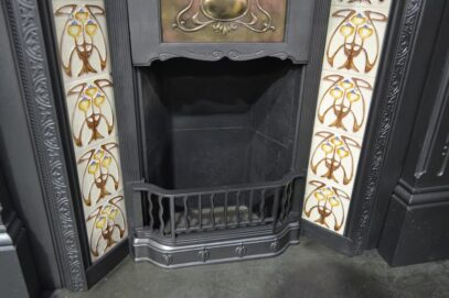 Vintage Art Nouveau Tiled Insert 4325TI - Oldfireplaces