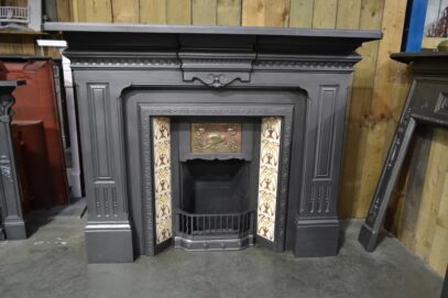 Art Nouveau Insert & Victorian Fire Surround - Oldfireplaces