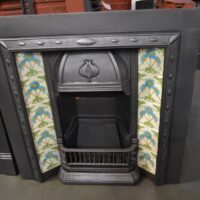 Art Nouveau Tiled Insert 4327TI - Oldfireplaces