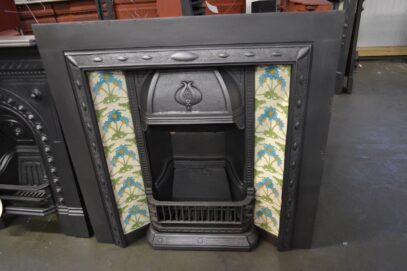 Art Nouveau Tiled Insert 4327TI - Oldfireplaces