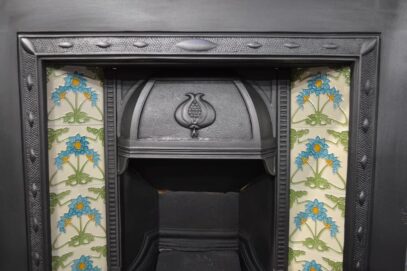 Art Nouveau Tiled Insert 4327TI - Oldfireplaces