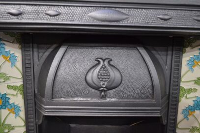 Art Nouveau Tiled Insert 4327TI - Oldfireplaces