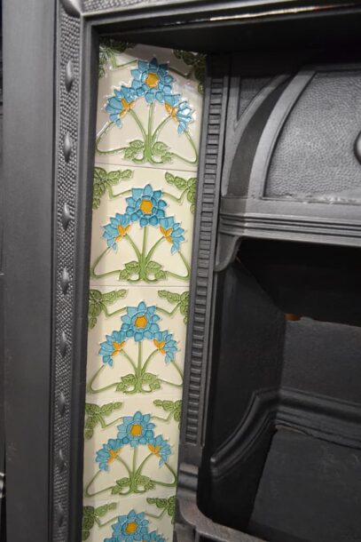 Art Nouveau Tiled Insert 4327TI - Oldfireplaces