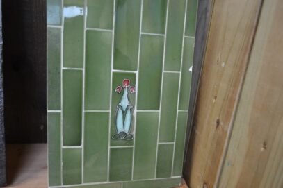 Original Art Nouveau Tile Panels 4502TI - Oldfireplaces