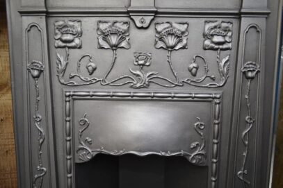 Original Art Nouveau Bedroom Fireplace 4317B - Oldfireplaces