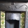 Art Nouveau Tiled Fireplace with Pomegranate Detail - 4336TC