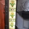 Art Nouveau Tiled Fireplace with Pomegranate Detail - 4336TC
