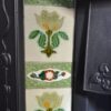 Art Nouveau Tiled Fireplace with Pomegranate Detail - 4336TC