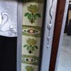 Art Nouveau Tiled Fireplace with Pomegranate Detail - 4336TC