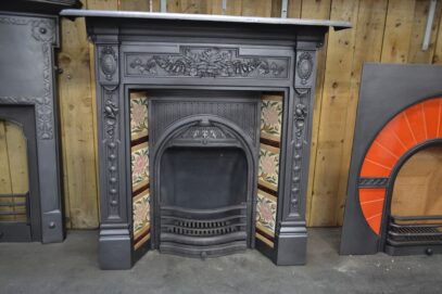 Victorian Tiled Fireplace Combination 4347TC - Oldfireplaces