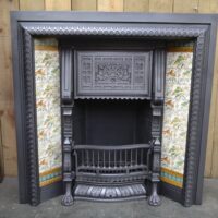 Original Victorian Tiled Insert 4366TI - Oldfireplaces