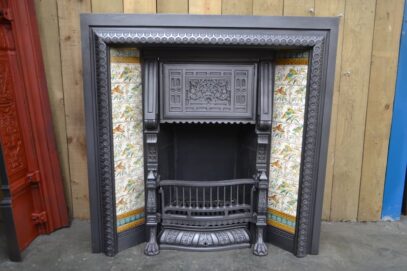 Original Victorian Tiled Insert 4366TI - Oldfireplaces