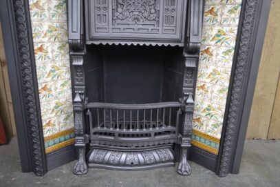 Original Victorian Tiled Insert 4366TI - Oldfireplaces