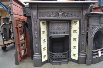 Original Victorian Tiled Fireplace 4368TC - Oldfireplaces