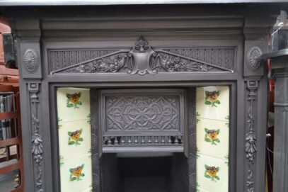 Original Victorian Tiled Fireplace 4368TC - Oldfireplaces