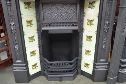 Original Victorian Tiled Fireplace 4368TC - Oldfireplaces