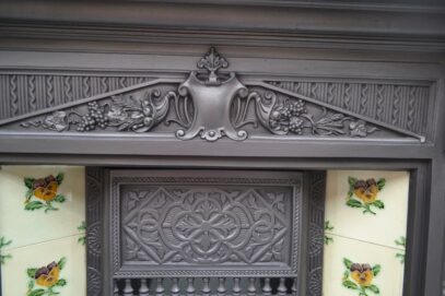 Original Victorian Tiled Fireplace 4368TC - Oldfireplaces